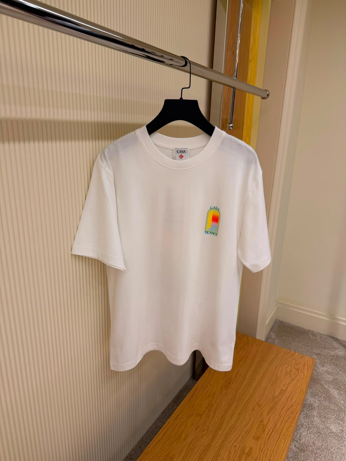 Casablanca Arch Logo T-Shirt – White