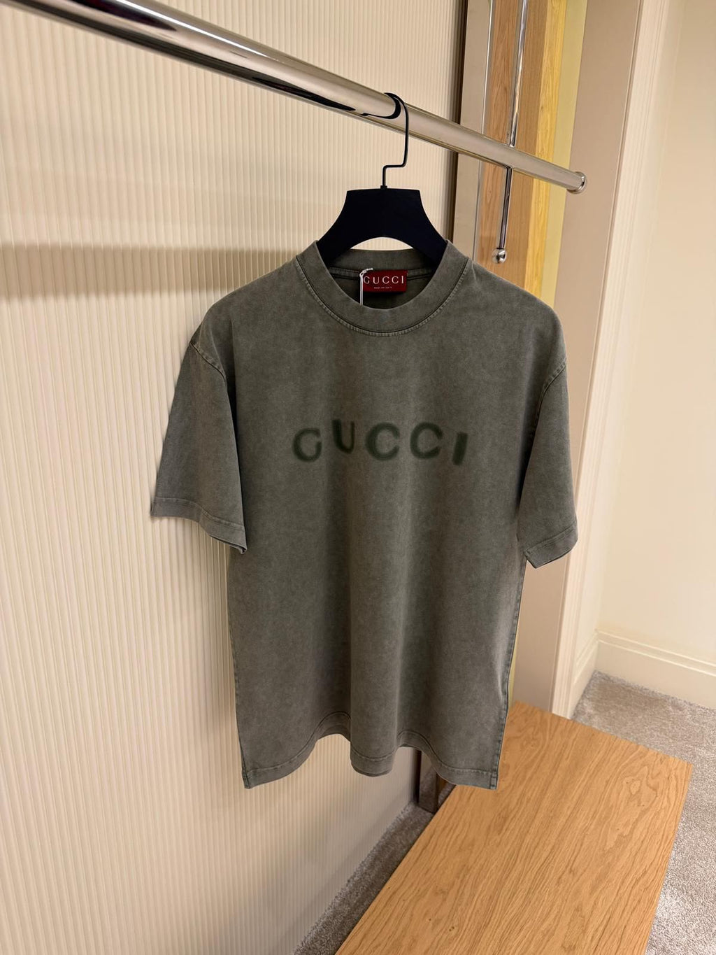 Gucci Washed Logo T-Shirt – Grey