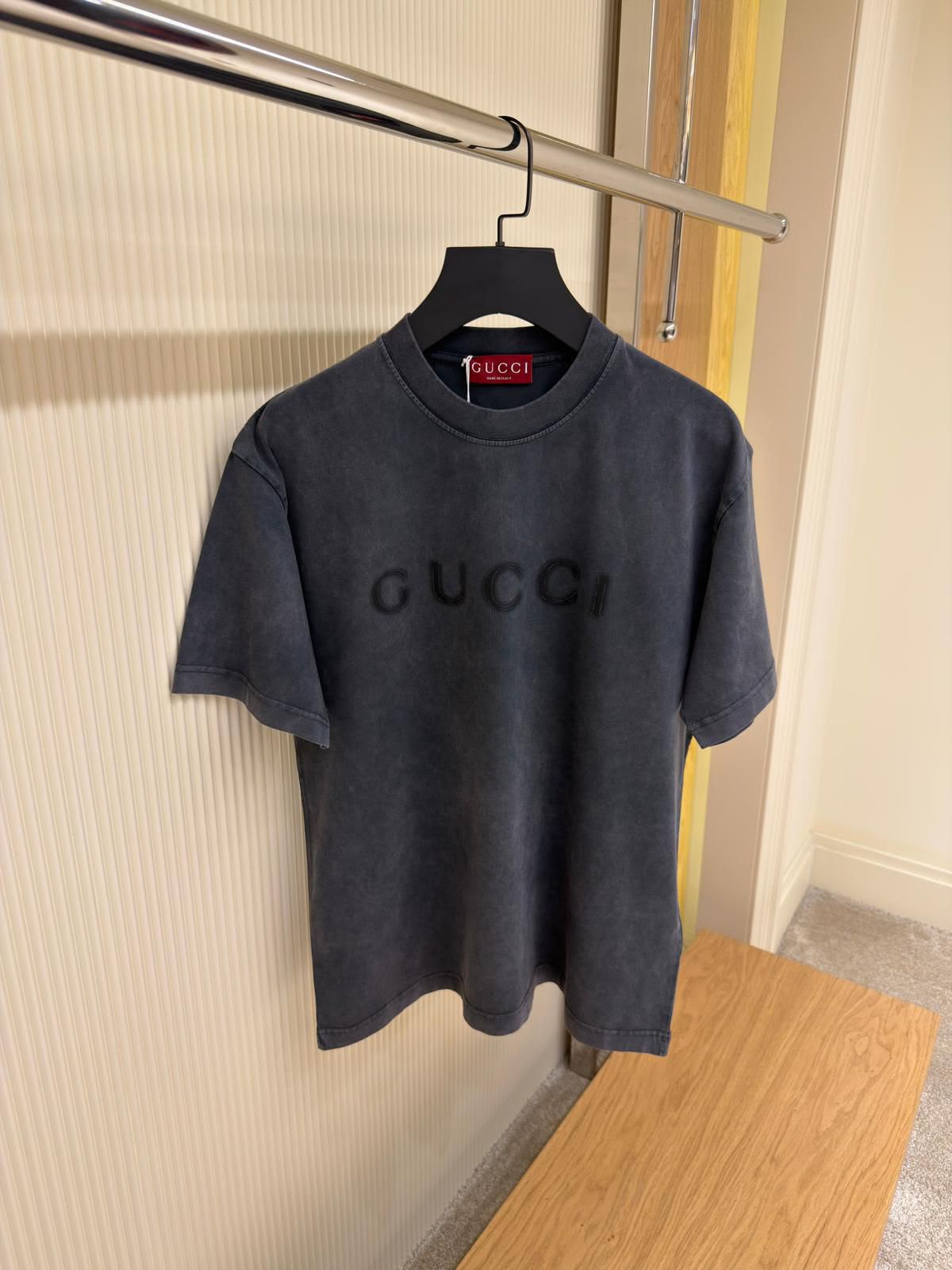 Gucci Washed Logo T-Shirt – Charcoal