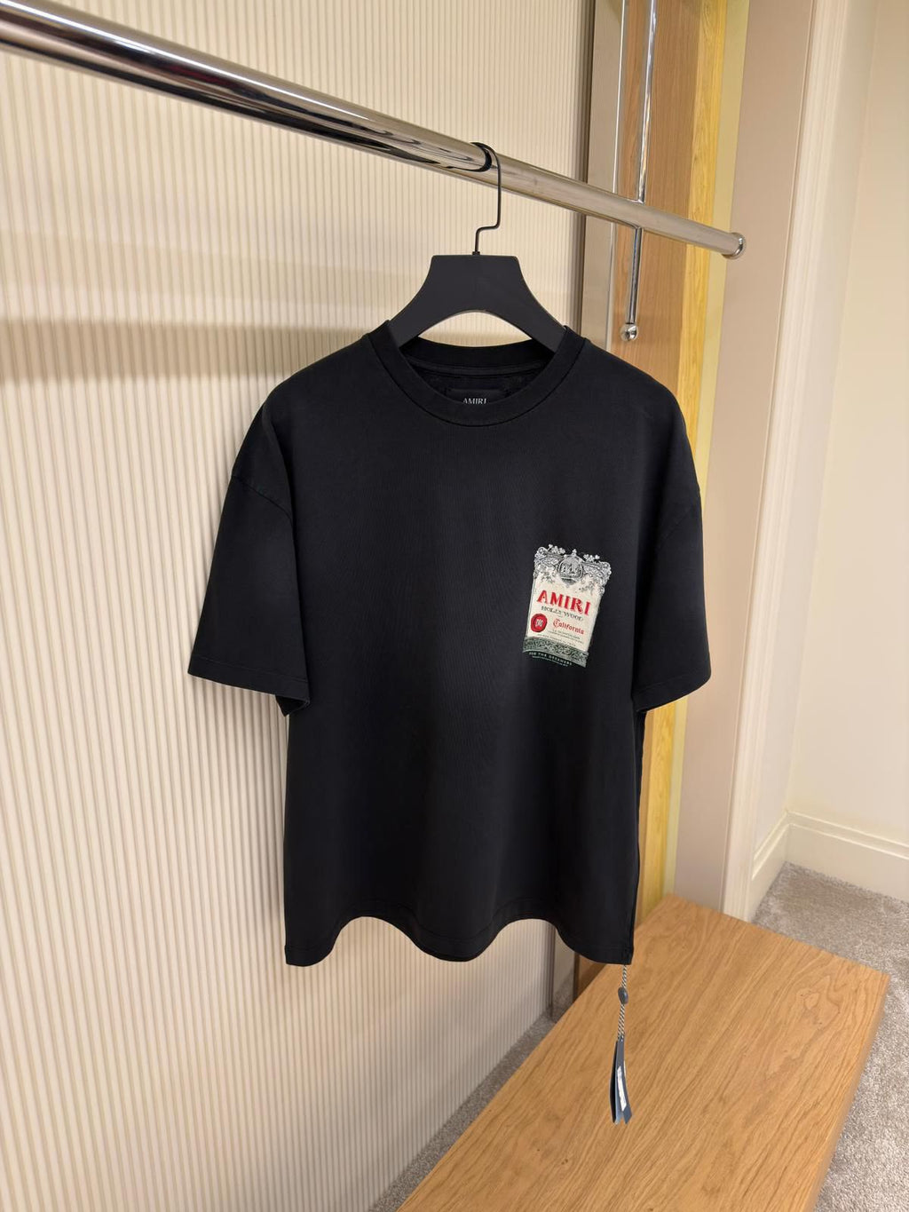 AMIRI Whiskey Label T-Shirt – Black