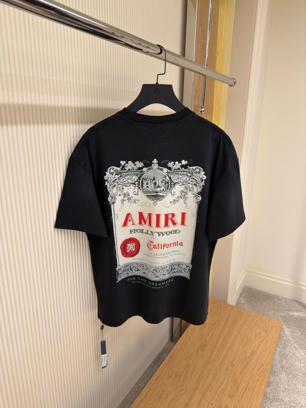 AMIRI Whiskey Label T-Shirt – Black