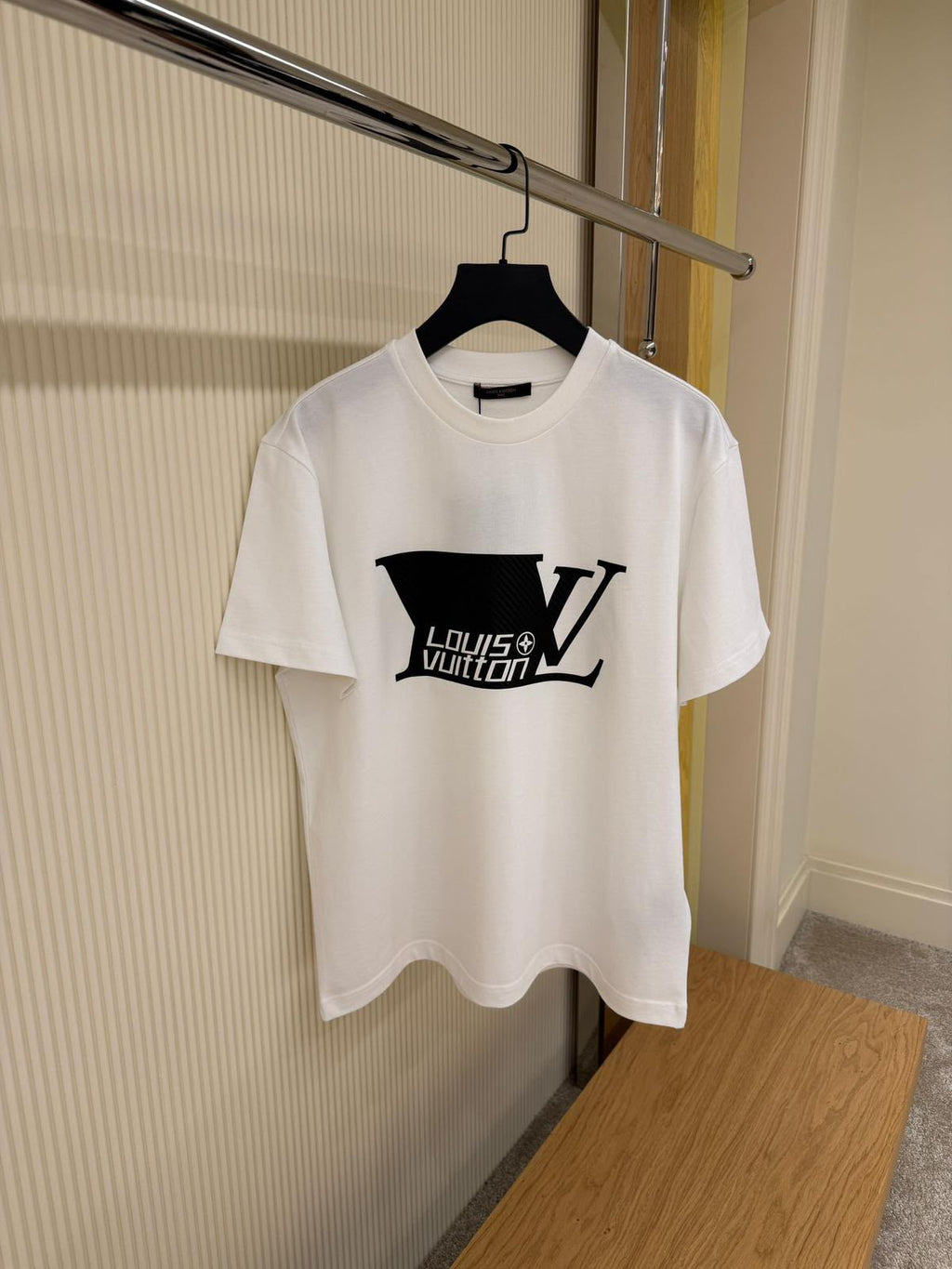 Louis Vuitton Oversized LV Logo T-Shirt – White