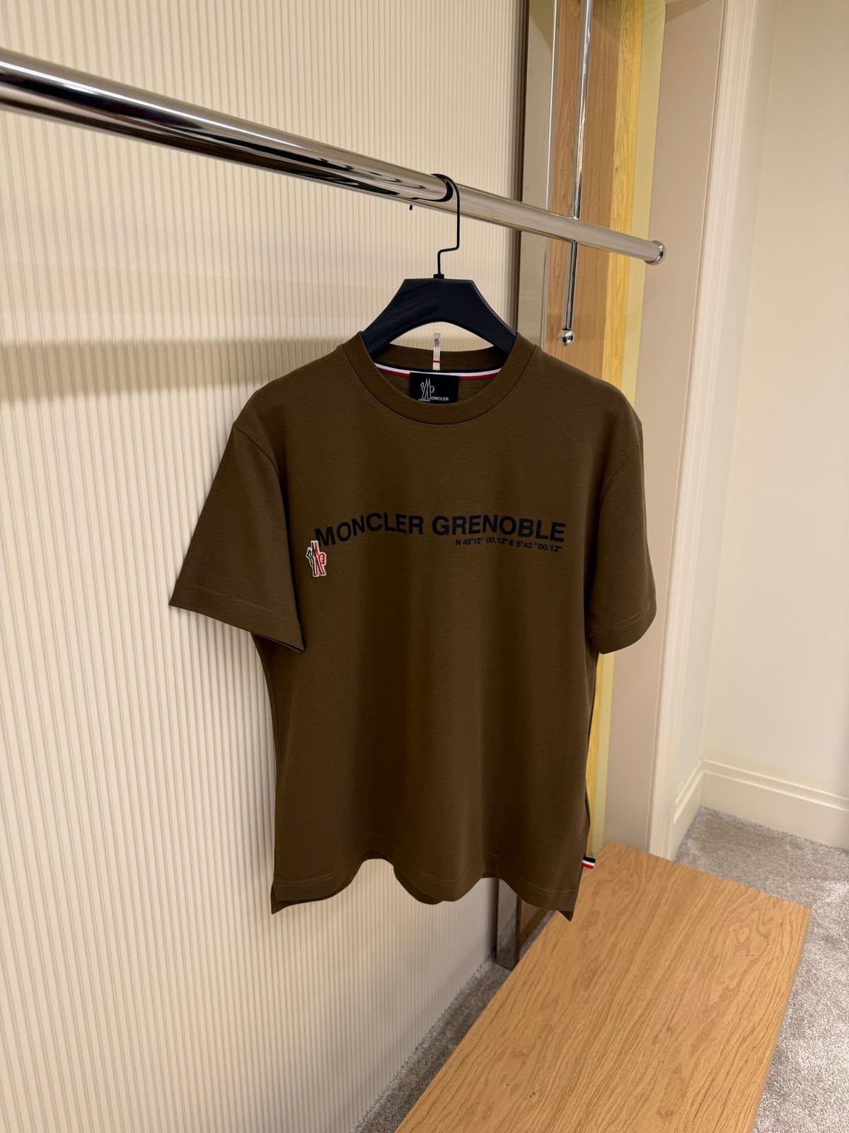 Moncler Grenoble Logo T-Shirt – Olive Brown