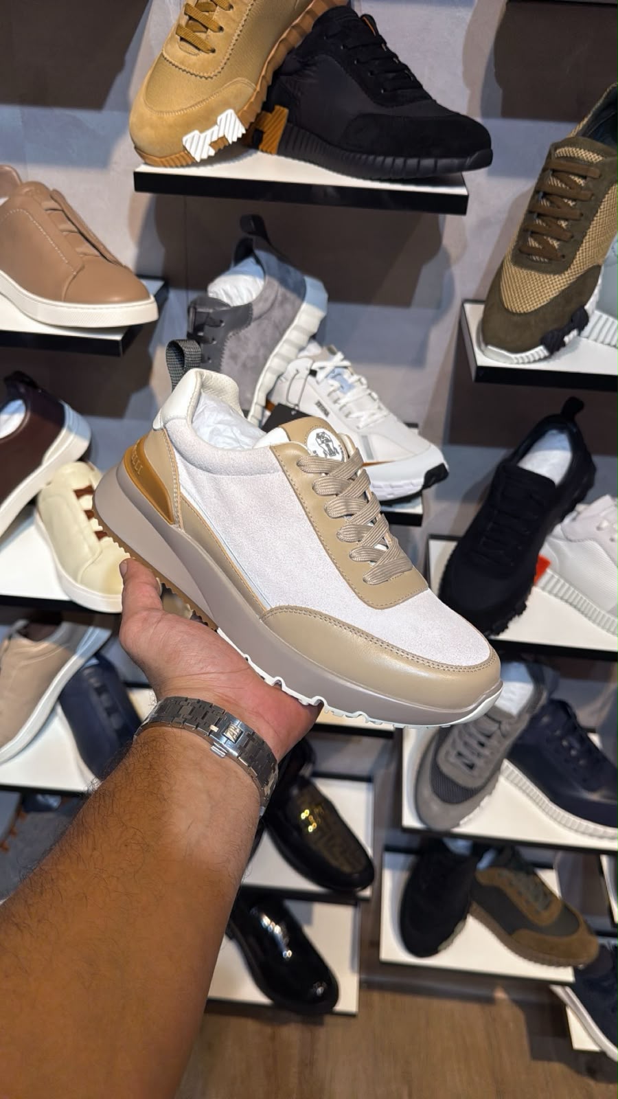 BRUNELLO CUCINELLI Chunky Sneakers – Cream & Beige