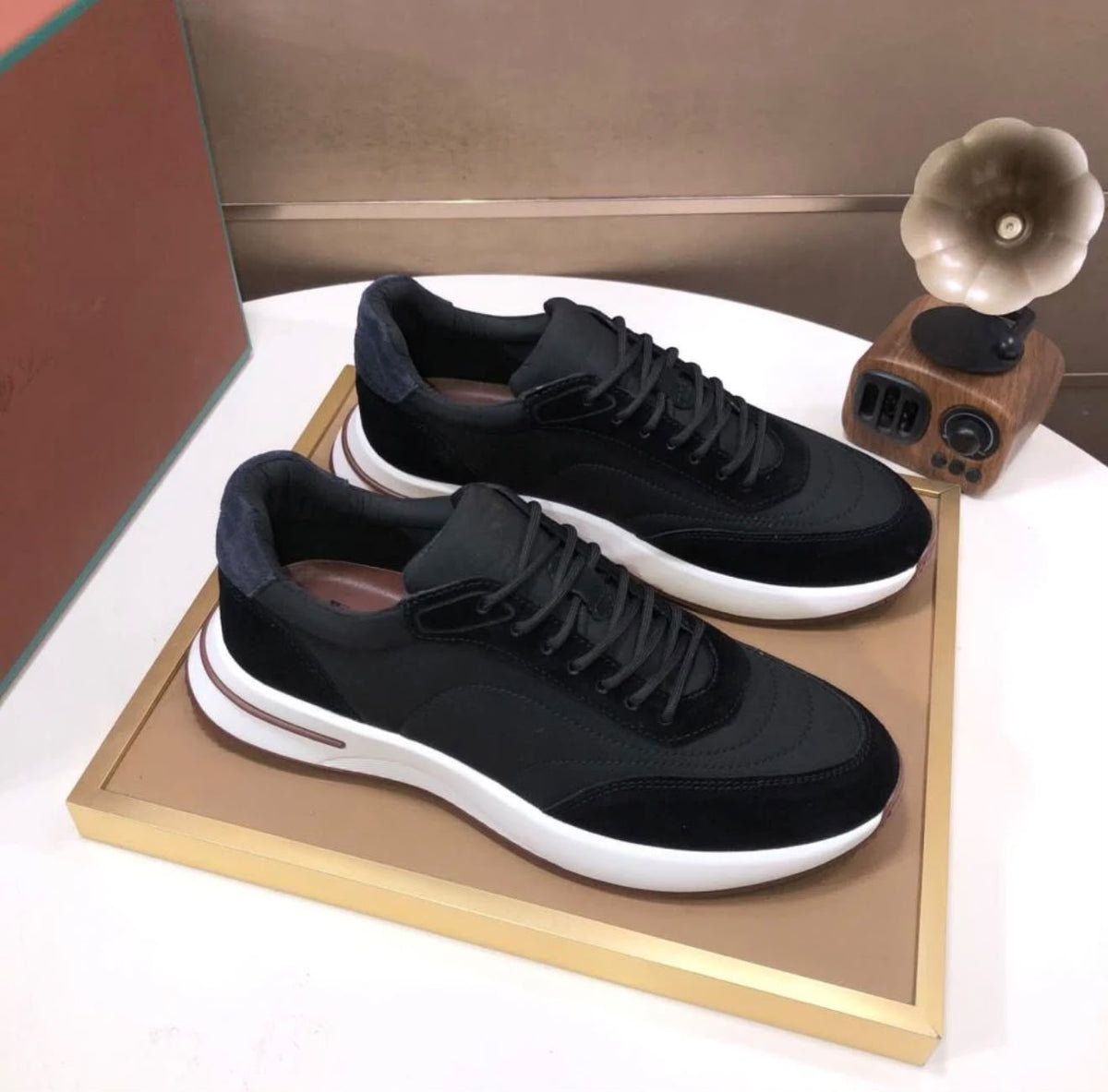 Loro Piana Casual Sneakers – Black & White