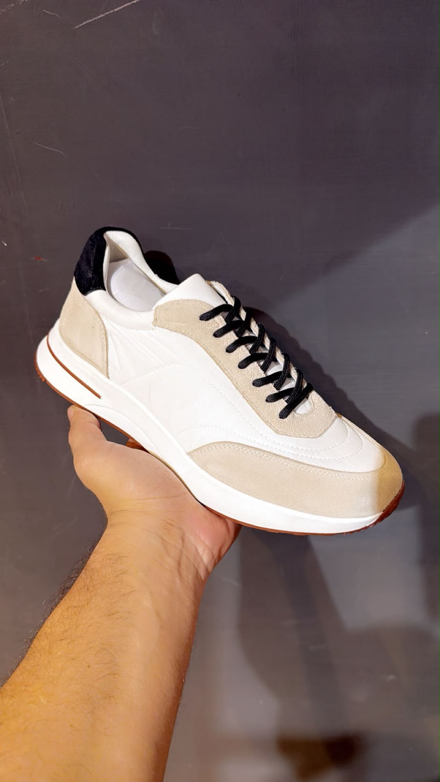 Loro Piana Runner Sneakers – White & Beige