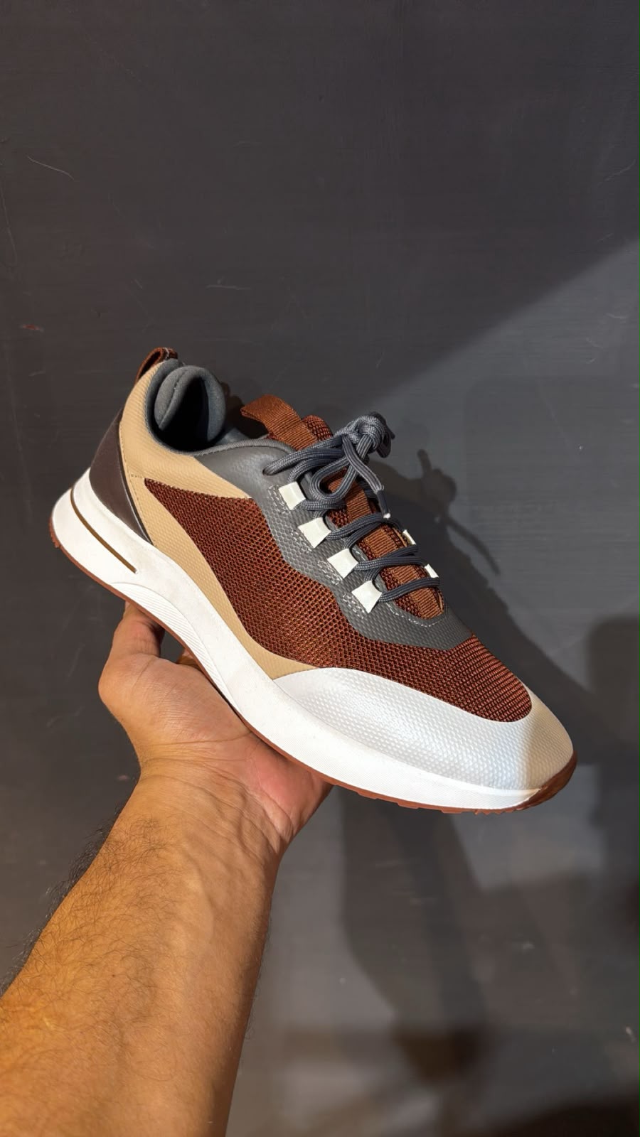 Loro Piana Runner Sneakers – Brown, Beige & Grey
