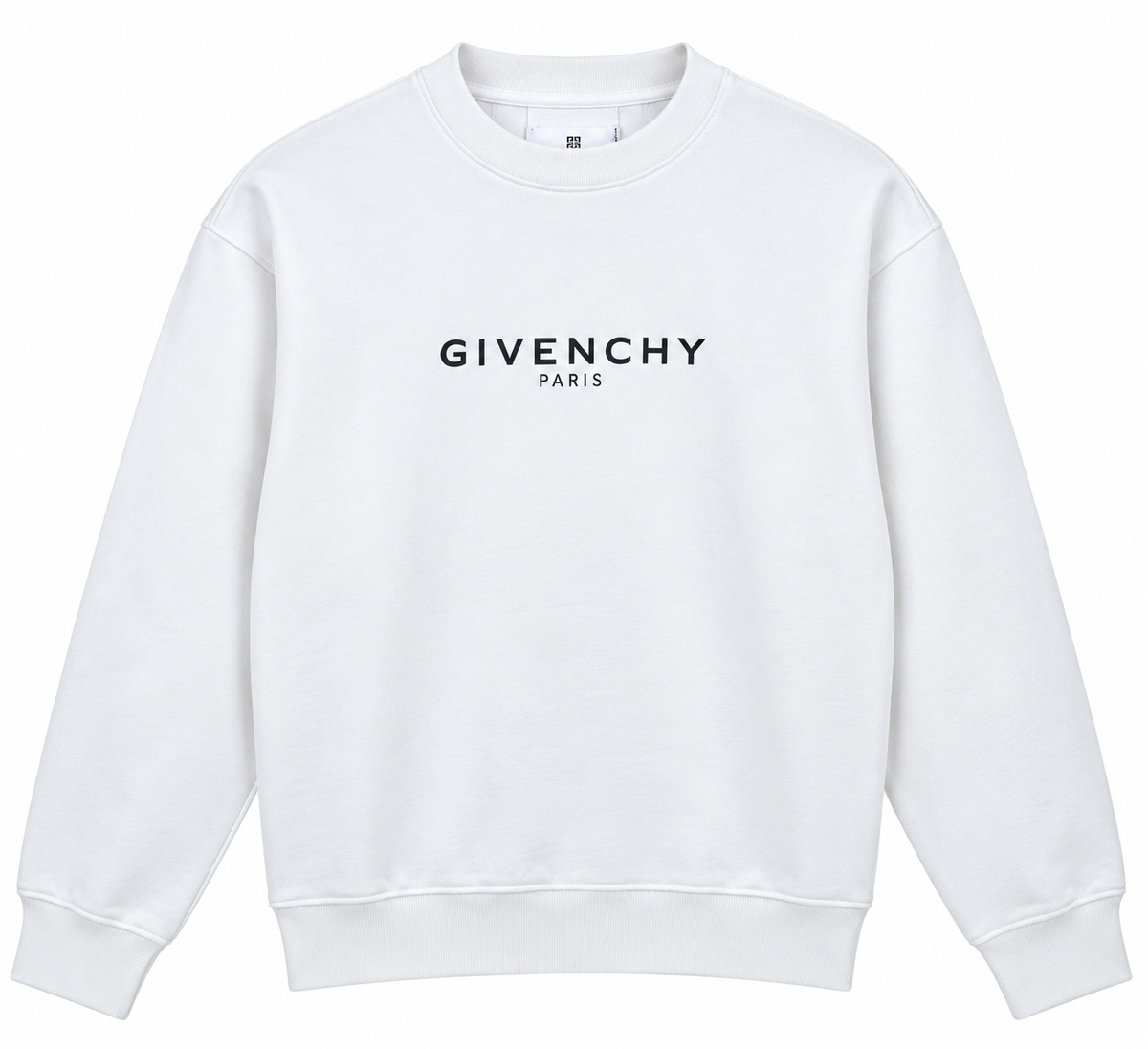Givenchy White Logo Crewneck Sweatshirt