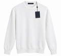 Louis Vuitton White Embossed LV Crewneck Sweater