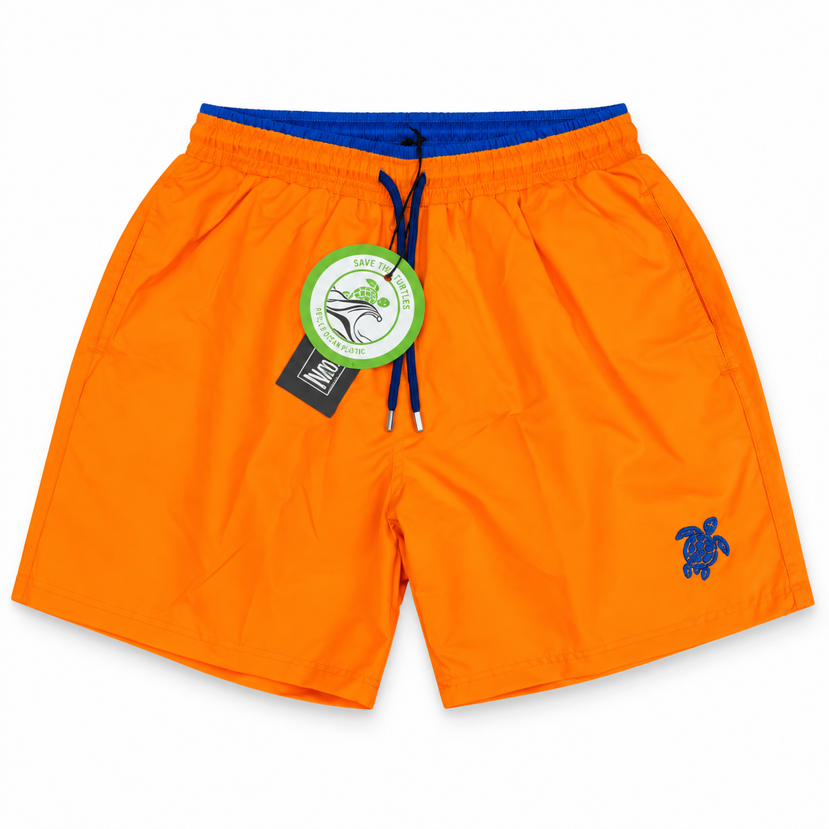 Vilebrequin Turtle Embroidered Swim Shorts – Vibrant Orange
