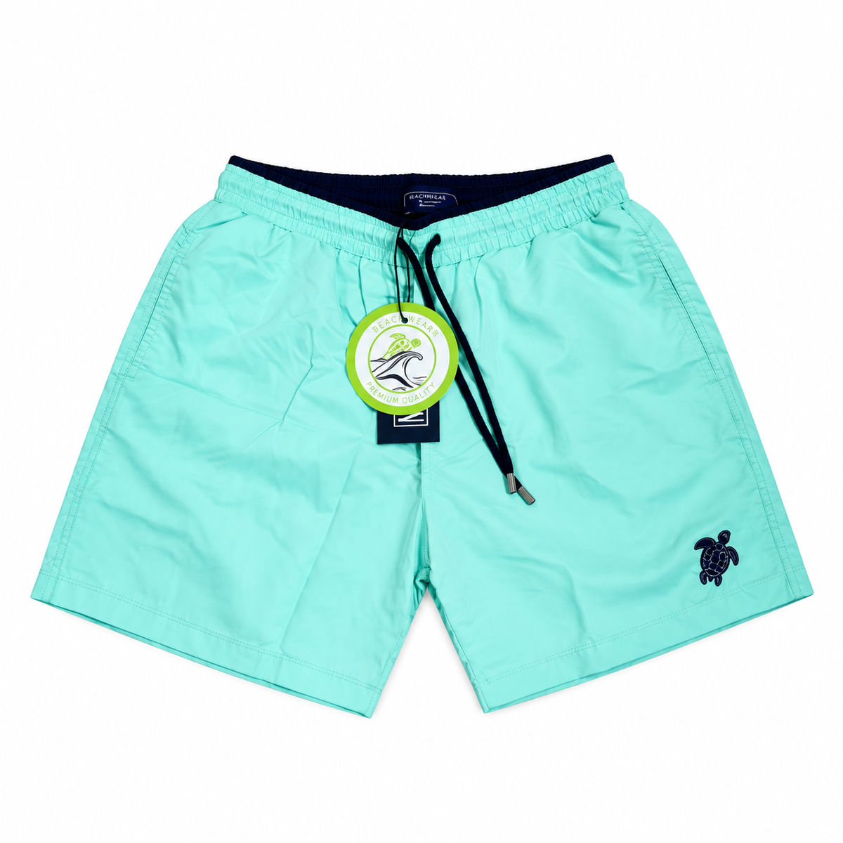 Vilebrequin Turtle Embroidered Swim Shorts – Mint Aqua