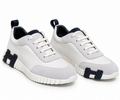 Hermès Bounce Low-Top Sneakers – White & Navy