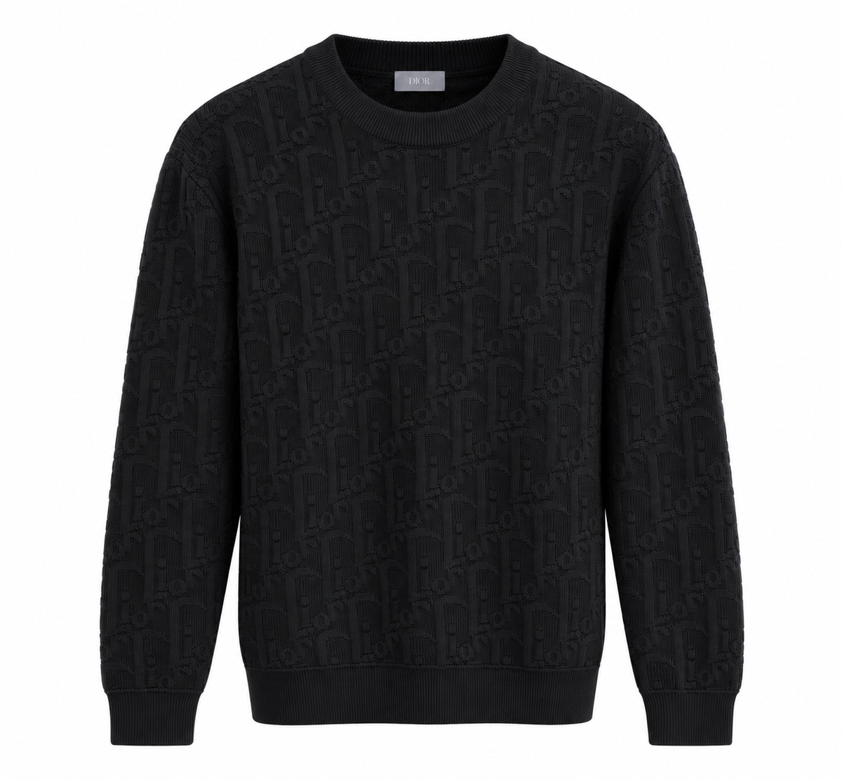 Dior Oblique Black Jacquard Sweater