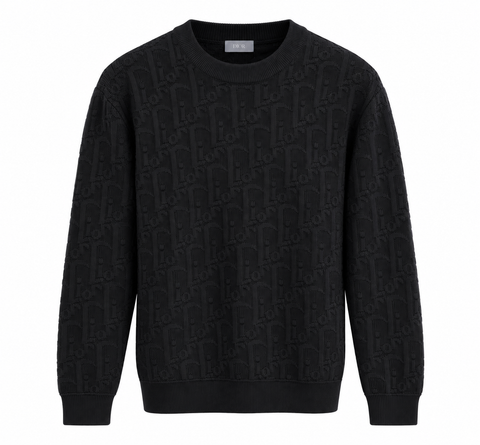 Dior Oblique Black Jacquard Sweater